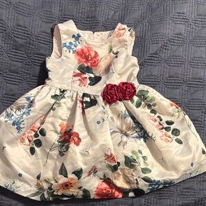 Pippa & Julie Floral Dress with Red and Blue Accents